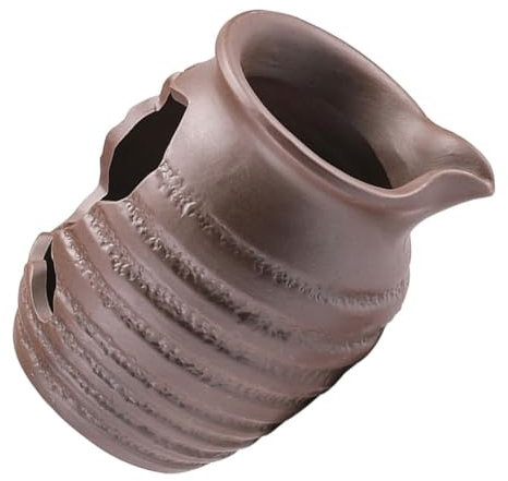 BAZEITFLOW Fontaine Décorative Céramique pour Aquarium Et Extérieur Distributeur Eau avec Circulation Naturelle Accessoire De Jardin Artistique Et Relaxant Pot Antique