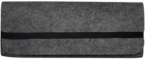 FJIXUO Custodia per Tastiera Borsa for Tastiera Portatile da 60/87/104 Tasti Borsa for Tastiera Borsa in Feltro Custodia for Trasporto Tastiera Meccanica(Dark Grey,44x20x4cm)