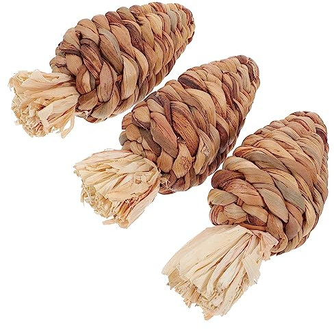 HANABASS 3stücke Kaninchenspielzeug Kauspielzeug Karotte Form Für Hasen Und Hamster Knabberspielzeug Mit Beißfunktion Für Kleine Haustiere Zahnreinigungsspielzeug