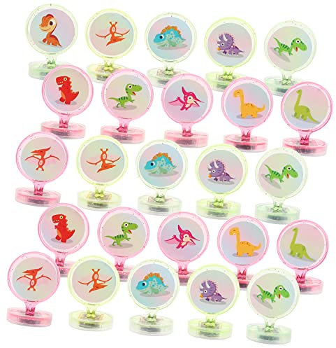 CIYODO 30 Stück Cartoon-Tierrobbe Briefmarken Kinderspielzeug Name Party bunter Stempel Tierstempel Stempel für Stampfer für Kinderstempel Plastik Zufällige Farbe