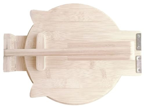 Tortilla Press 10 Inch Round Wooden Tortilla Presser with Smooth Hinge Efficient Kitchen Accessories