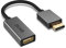XuQiZZpp Adaptador activo DisplayPort a HDMI compatible con resolución de 8K60Hz 4K120Hz para monitores de PC, configuraciones de dispositivos de juego