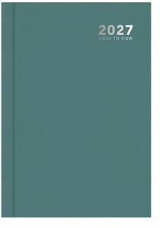Taschenkalender 2026, A6, Wochenansicht, kompakt, hellgrün, Hardcover, Tagesplaner, leicht, tragbar, Organizer, Handtasche, Schule, Reisetagebuch