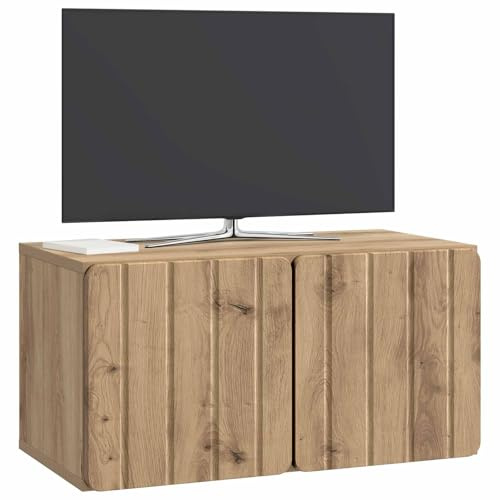 vidaXL Wandmontierter TV-Schrank Artisan-Eiche 59,5 x 31 x 30 cm, Wohzimmer, rechteckiger, moderner Wandschrank, stylischer TV-Ständer, viel Stauraum für Dein Zuhause