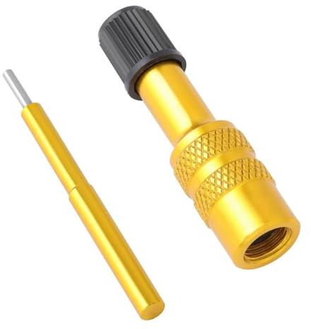 Tusche Geheimnis Gabelventiladapter für Fahrräder, Universeller Gabelventiladapter für Fahrradgabeln, Dämpferventiladapter für Federdruckpumpen, Aufsatz mit Anti-Rutsch-Funktion