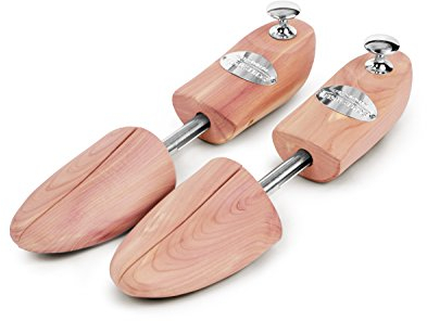 Schlesinger – 8 Paar Premium Damen Schuhspanner aus edlem Zedernholz für eine optimale Schuhpflege. Modell Königin. Größe 36 – 41 in Silber oder Gold.