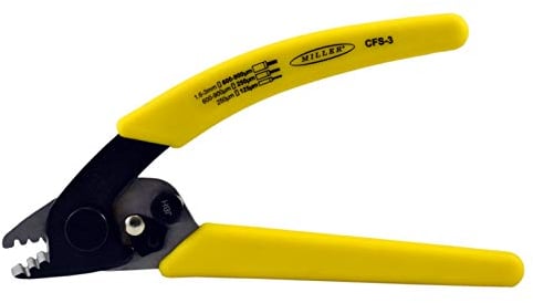 Miller CFS-3 Series Three-Hole Wire Stripper Tool for Working Technicians, Electricians, and Installers, Safe Cable-Splicing Tool, Easily Portable Wire Stripper, 4.2 Ounces