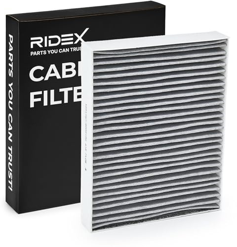 RIDEX 424I0244 Innenraumfilter Pollenfilter Aktivkohlefilter Höhe: 43 Breite: 218 Länge: 278 Kompatibel mit AUDI A6 Avant 4F5, C6, VW Touareg 7P5, 7P6, PORSCHE Cayenne 92A, MITSUBISHI
