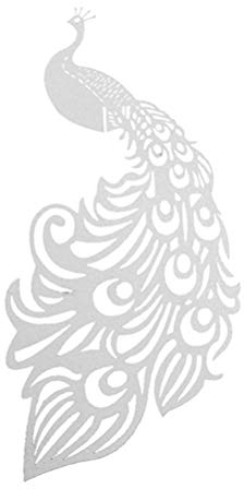 JANOU White Peacock Wine Glass Cards Seat Name Cards Place Cards for Wedding Birthday Party Decoration Pack 50pcs