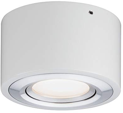 Paulmann 797.08 LED Deckenleuchte Argun 1-flammig 4,8W Weiß matt/Alu gebürstet