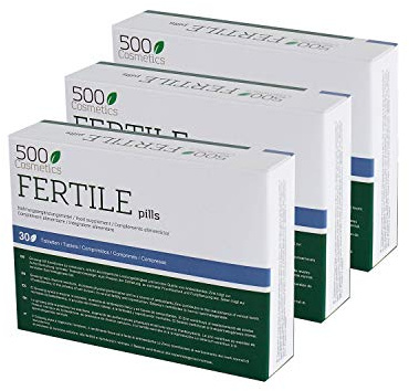 500COSMETICS Fertile – Capsulas 100% Naturales Potencia del Hombre Calidad y Volumen de Esperma Mayor Energía