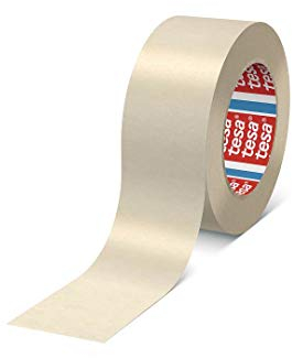 TESA tesakrepp 4317 Papierabdeckband Abdeckband Kreppband bis 80°C - 50 mm x 50m 8