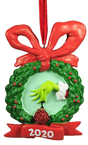 Department 56 Hängeornament Dr. Seuss der Grinch 2020, 9,5 cm, Mehrfarbig, Steinharz, Weihnachten