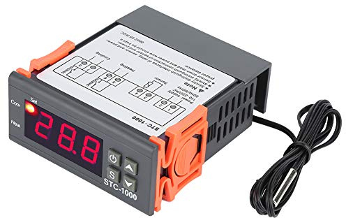 Regolatore di temperatura, -1000 Regolatore di temperatura digitale 110-220V Sensore di temperatura Controllo termostato elettrico per acquario, termostati