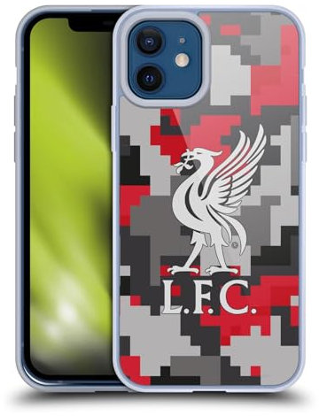 Head Case Designs Officially Licensed Liverpool Football Club Club Colours Digital Camouflage Soft Gel Case Compatible With Apple iPhone 12 / iPhone 12 Pro
