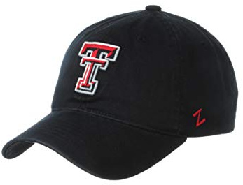 Zephyr NCAA Texas Tech Red Raiders Mens Adjustable Scholarship Hat Black, Texas Tech Red Raiders Black, Adjustable
