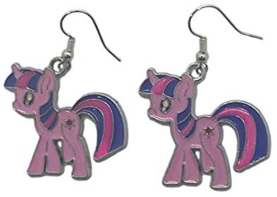 Little Pony Twilight Sparkle Charm French Wire Earrings