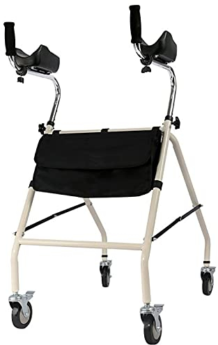 Winter Rollator für Senioren Gehhilfe, Rollatoren mit Armlehne Tragbarer klappbarer Rutschfester Rollator für Senioren Verstellbarer Standard-Rollator für Behinderte