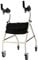 Winter Rollator für Senioren Gehhilfe, Rollatoren mit Armlehne Tragbarer klappbarer Rutschfester Rollator für Senioren Verstellbarer Standard-Rollator für Behinderte