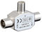 IRYNA TV Aerial Splitter 2 Way, Male To Two Female Coaxial TV Aerial Connector,T/F Type Adapter Connector Socket to RF Coax Aerial Adapter, Pack of 1