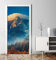 MyMaxxi - Tür bekleben mit Türtapete Türposter Türfolie Selbstklebend 90x200 Berglandschaft - Tür verschönern Türaufkleber Türklebefolie Gebirge Wolken Steine blau