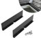 Memrita 2 Pcs Gutter Valley Splash Guards Roof Rain Diverter,Aluminum Rain Diverter Roofing Gutter Guards,Bendable fits Any Corner,Suitable for Most Residential Flat Tile Roof Corners(Black)