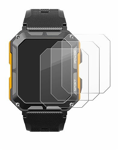BROTECT (3 Stück Schutzglas für Njord Gear The Indestructible Smartwatch Schutzfolie Made in Germany Panzer Folie Glas Displayschutz [ 9H, Anti-Fingerprint]