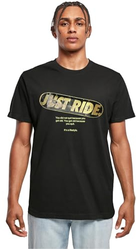 Mister Tee Herren Just Ride Tee Black, M