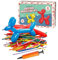 St@llion Balloon Modelling Kit Includes- 30 Pcs 30cm Long Balloons & 18cm Pump | Create Animals, Hats, Swords | Ideal for Kids Birthday Party, Xmas Celebration (Pack of 1)