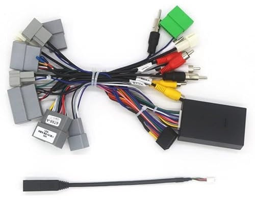 Bestycar 16pin Car Radio Stereo Power Retrofit Wiring Harness Cable Adapter for Honda Civic 1.5T 2016-2021, CRV CR-V 2017-2022, Breeze 2020+ with PVC Material, USB and AUX, Plug and Play