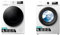 Hisense DHQA902U Asciugatrice A Pompa Di Calore Con Ion Tech, 9 Kg, A++, Oblò Nero, Big Display & WFQP9014EVM - Lavatrice a Carica Frontale 9 Kg, 1200 rpm, Classe C, 15 Programmi, Vapore