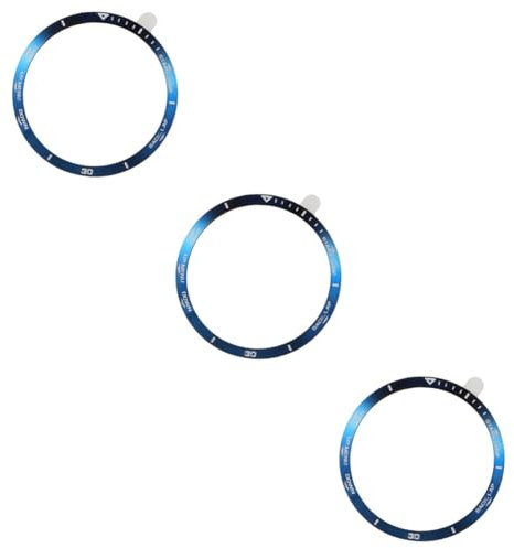 Uonlytech 3piezas Anillo De Bezel De Inoxidable para Reloj Funda Protectora Compatible Ligero y Resistente Arañazos Accesorios De Reloj Duraderos