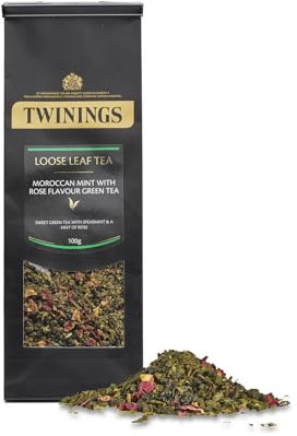 Twinings Morrocan Mint and Rose Green Loose Leaf Tea 100g