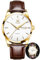 OLEVS Uhren für Herren, stilvoll, Business, Freizeit, analog, Quarzuhr, schwarz/braunes Lederband, leuchtend, wasserdicht, Kalender-Armbanduhr, Braunes Leder und weißes Zifferblatt, Klassisch