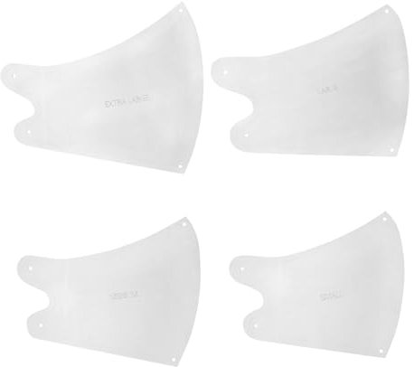 BELLIFFY Maskenvorlage Aus Acryl 4 Stück In Verschiedenen Größen Zum Nähen Von Diy-masken Wiederverwendbar Und Langlebig