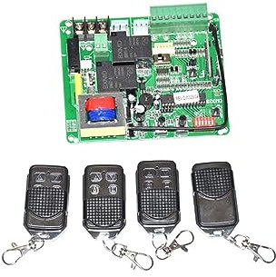 Abridor de puerta corredera, placa de circuito de Motor, controlador de tarjeta, placa base PCB con Control remoto(Board only)