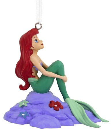 Hallmark Adorno de Ariel, decoración de árbol de la Sirenita, Adorno Colgante de Disney, Adorno Colgante de Navidad, Regalos para Navidad