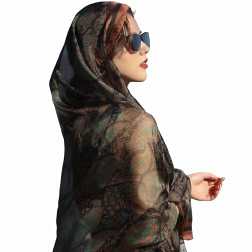 CHIC DIARY Sarong Wraps Pareo for Women Swimsuit Cover Ups Swimwear Bikini Wrap Bathing Suit Wrap Skirt with Floral(Retro)