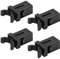 Pixaro 4PCS Bin Lid Clasps, Black Plastic, Bin Lid Catch Replacement, Waterproof Touch Top Bin Latch, Compatible with Various Flip-Top Waste Bins