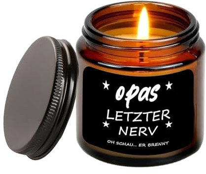 Opa Geschenke, Kerzen mit Spruch Geschenke für Beste Opa zum Weihnachten Geburtstag Ostern Vatertag, Personalisierte Geschenkideen Weihnachtsgeschenke Geburtstagsgeschenk für Opa von Enkel