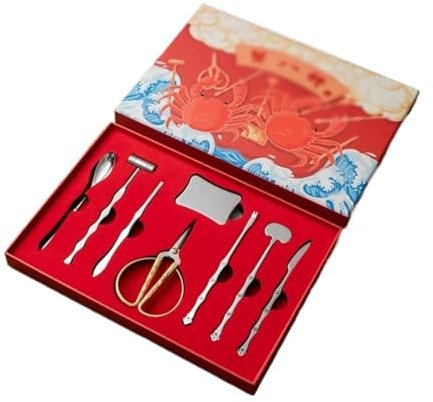 Herramienta para Mariscos Juego de Herramientas for mariscos, 8 Uds., herramienta for comer cangrejo, tenedores for patas de cangrejo, tenedores for mariscos, selecciones, tenedores de acero for maris