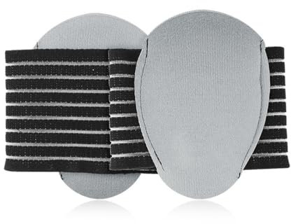 KEQAR 1 par Compresión Fascitis Plantar, Alivio del Dolor, Soporte para pies Planos, espolón calcáneo, Calcetines de el Arco, Almohadillas de Gel, Bandas para Mujeres y Hombres (Talla S) (Gris)