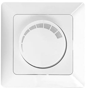 Variateur d'intensité - Dispositif de contrôle de la luminosité des LED - Blanc - Facile à installer et compatible avec divers systèmes lumineux