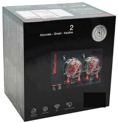 Pompe doseuse sans fil for aquarium, Red Sea Reefdose, 2 têtes, 4 têtes, for un dosage précis des oligo-éléments dans l'aquarium.(Reef Dose 4)