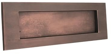 Infinity Decor Plaque aux lettres traditionnelles victoriennes à ressorts pour porte d'entrée et porte intérieure et extérieure 250 mm Bronze vieilli