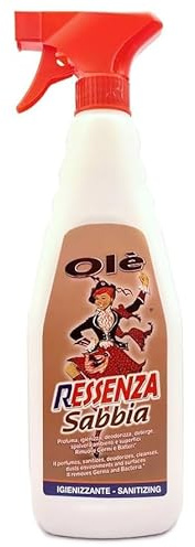 Olè Essenza Sabbia | Essenza Profumata Deodorizzante Spray Detergente Antistatico, 1 Pezzo da 750ml