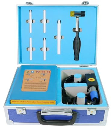 Induktionsheizgerät KFZ, 150KHz 1.38KW Dent Reparatur Maschine mit Tragetasche, Induktionsheizung für Auto Beulen und Dellen, Karosserie Werkzeug für Werkstatt & DIY (Blau)