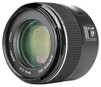 Kompatibel mit Canon EF-Bajonett, 85 mm F1.8 Autofokus Vollformat-Porträt-Festbrennweite for DSLR-Kameras