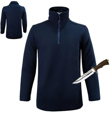 GplHAIN Chaleco Protector De Nivel 5, Ropa Resistente a PUñaladas, Chaleco Antibalas, Sudadera De Cuello Alto Antibalas + Protección para El Cuello contra Cortes Y Laceraciones Black-M