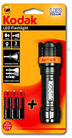KODAK 30413184 LED Focus 120, Kunststoff und Metall, schwarz